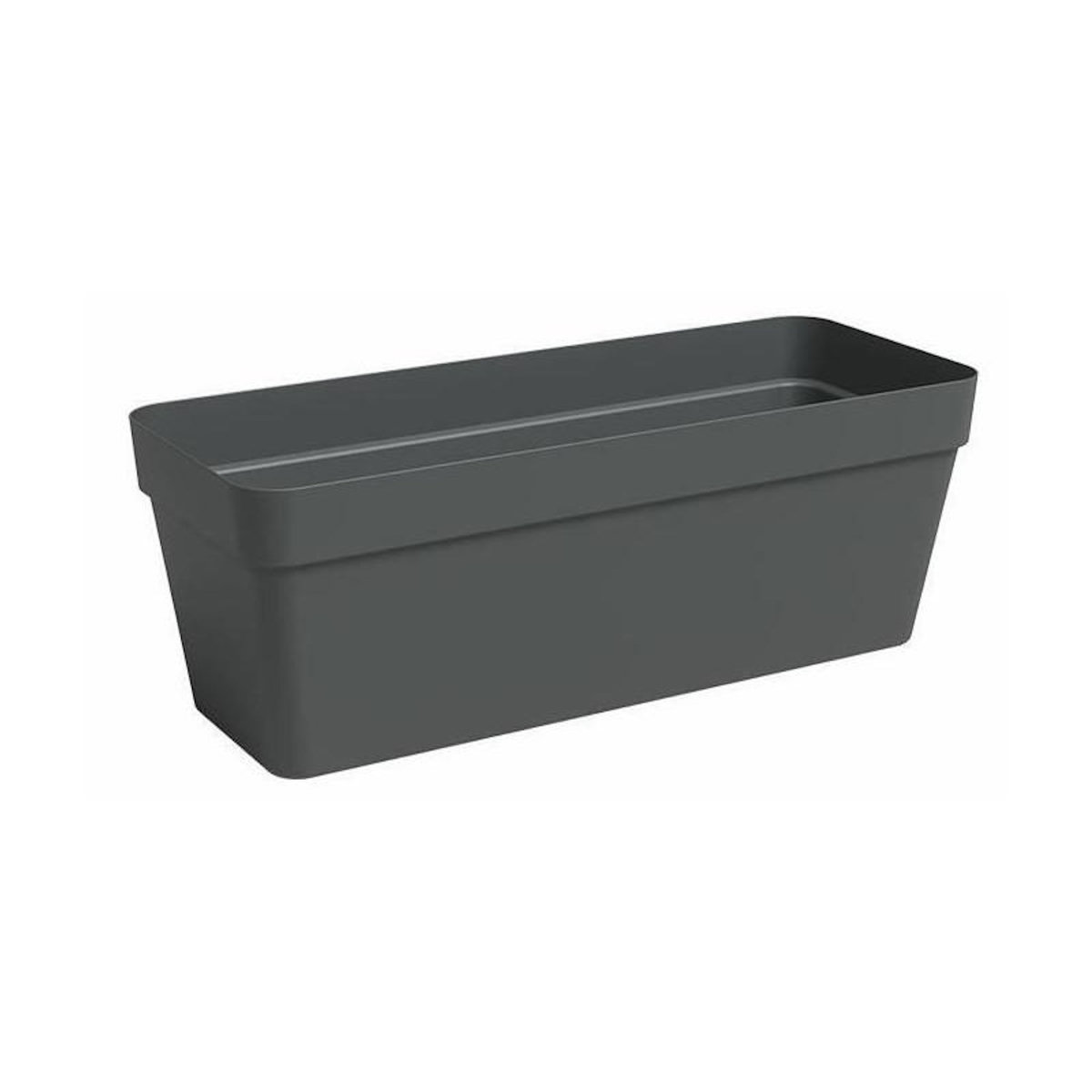 ARTEVASI Jardiniere - Plastique - Anthracite - Rectangulaire - L49,9 x P20 x H18,1cm - ARTEVASI