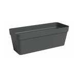 ARTEVASI Jardiniere - Plastique - Anthracite - Rectangulaire - L49,9 x P20 x H18,1cm - ARTEVASI