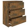 Voir la diapositive 5 : VIDAXL Buffet Chêne fumé 60x35x76 cm Bois d ingénierie