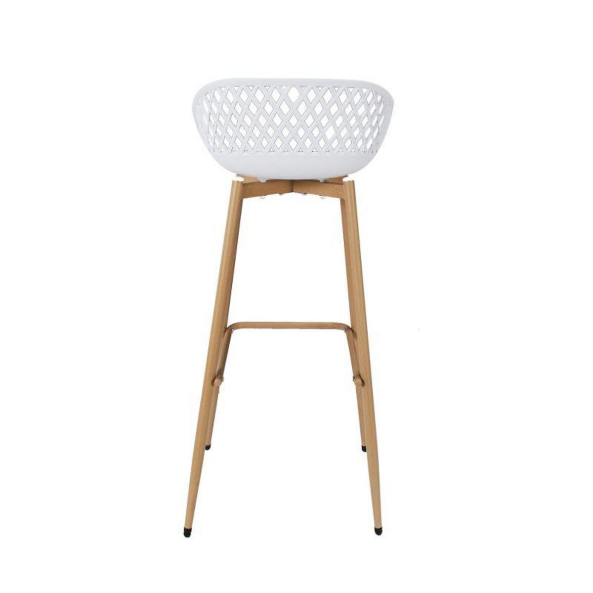 Paris Prix Lot de 2 Tabourets de Bar  Malaga  88cm Blanc