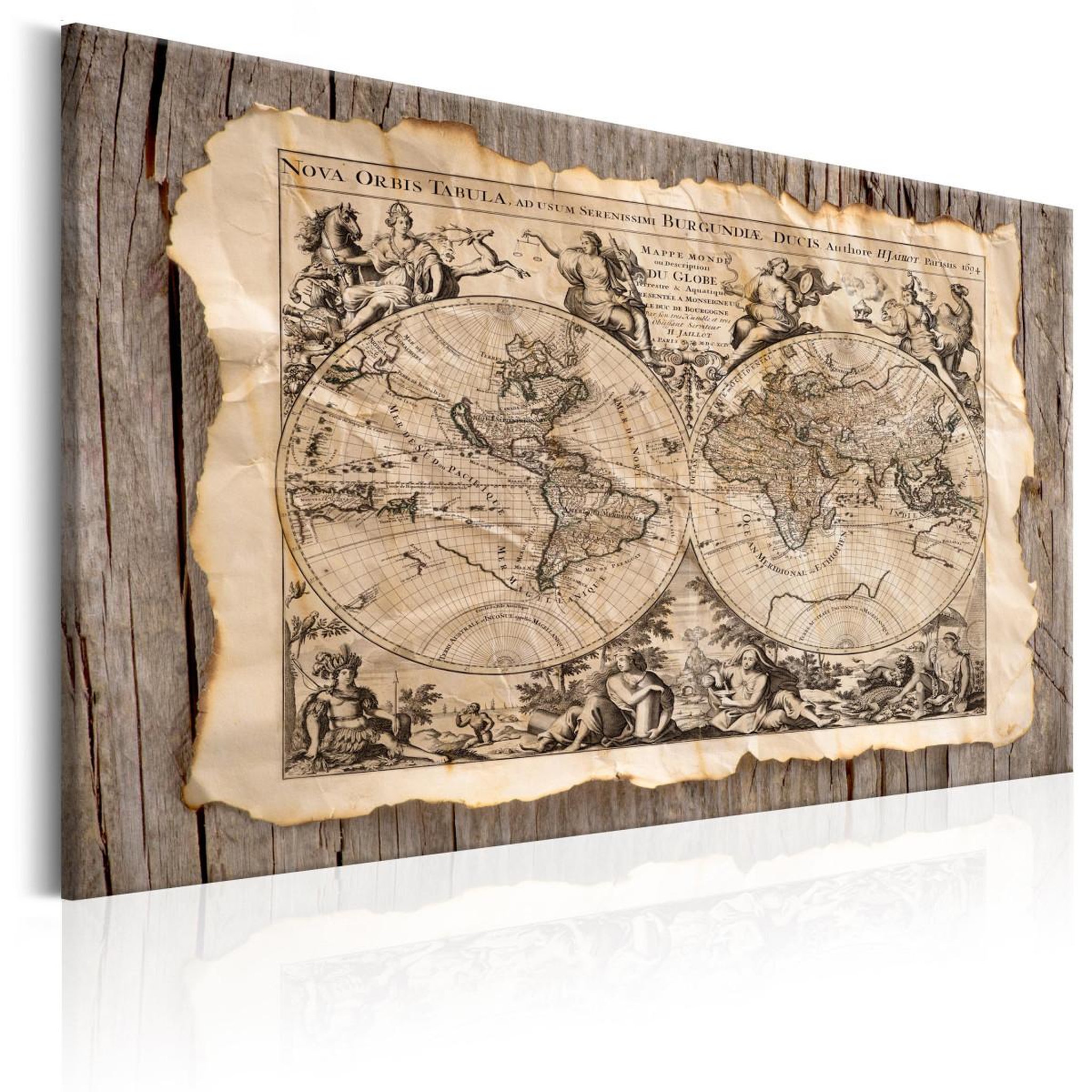 Paris Prix Tableau imprimé  the map of the past. Coloris disponibles : Multicolore