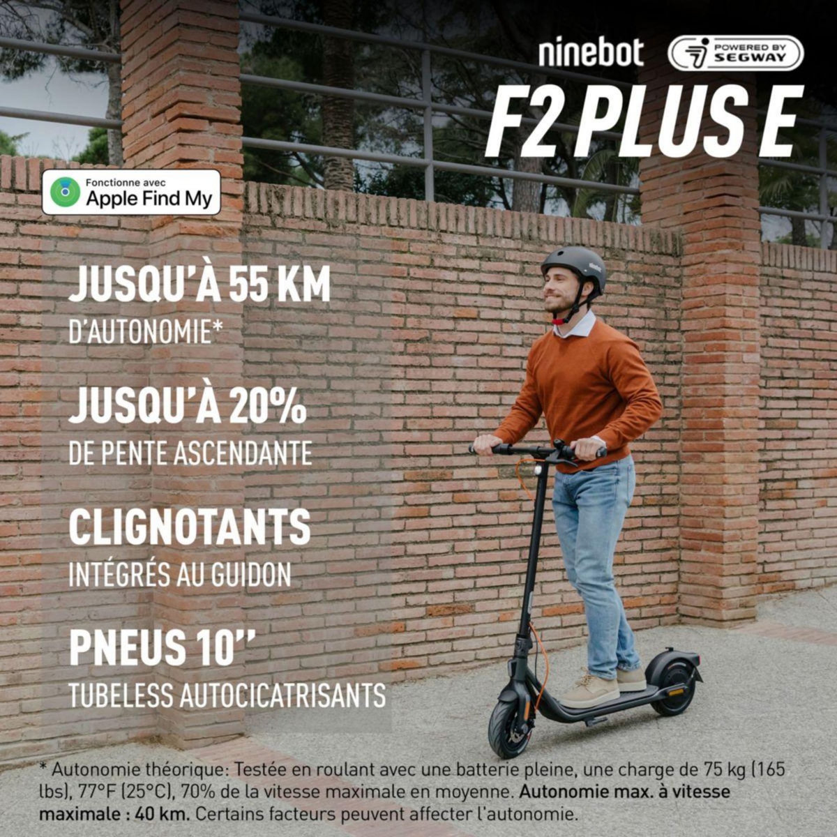Segway Trottinette électrique F2 Plus E