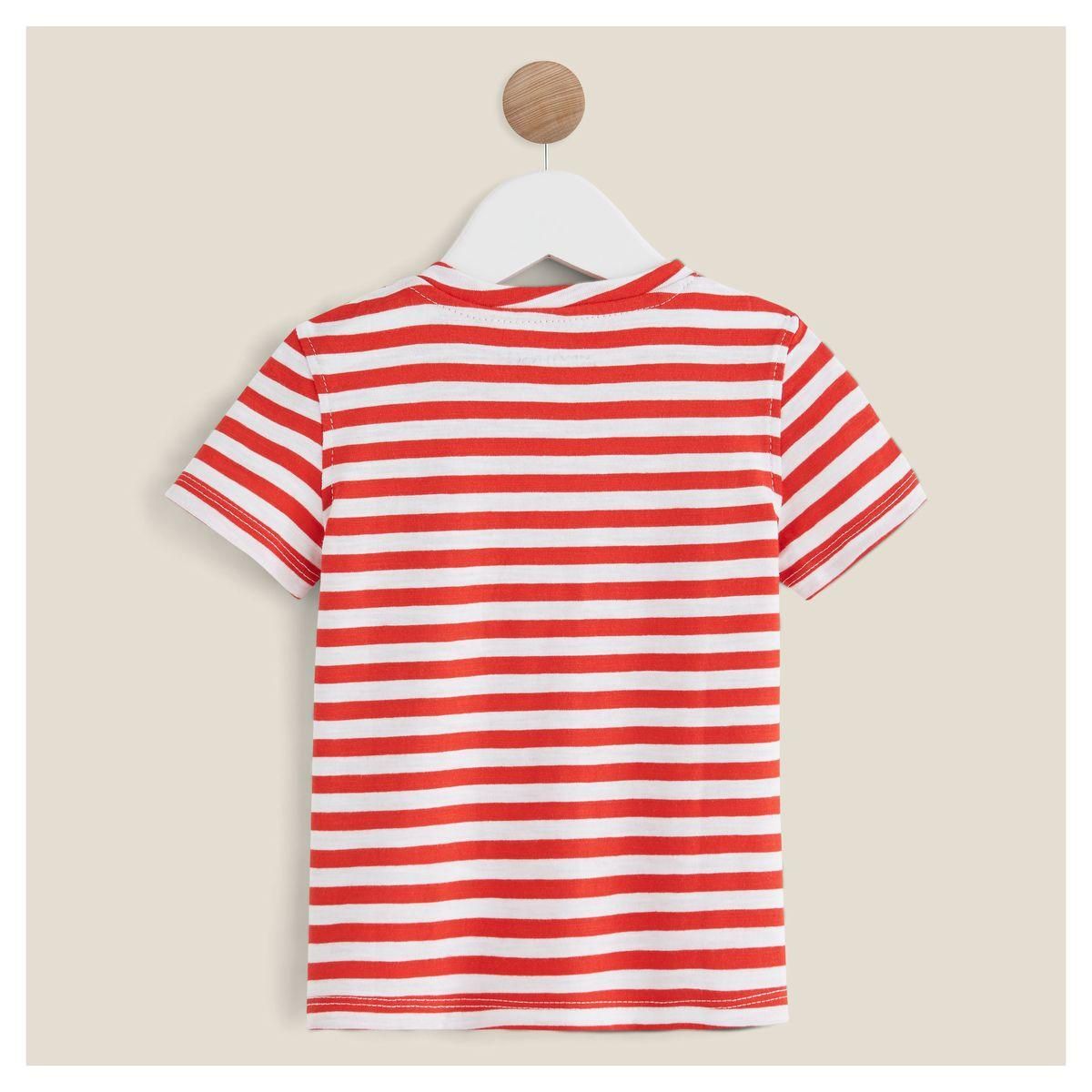 IN EXTENSO T-shirt manches courtes à rayures bébé garçon