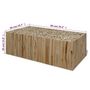 Voir la diapositive 6 : VIDAXL Table basse Teck veritable 90x50x30 cm