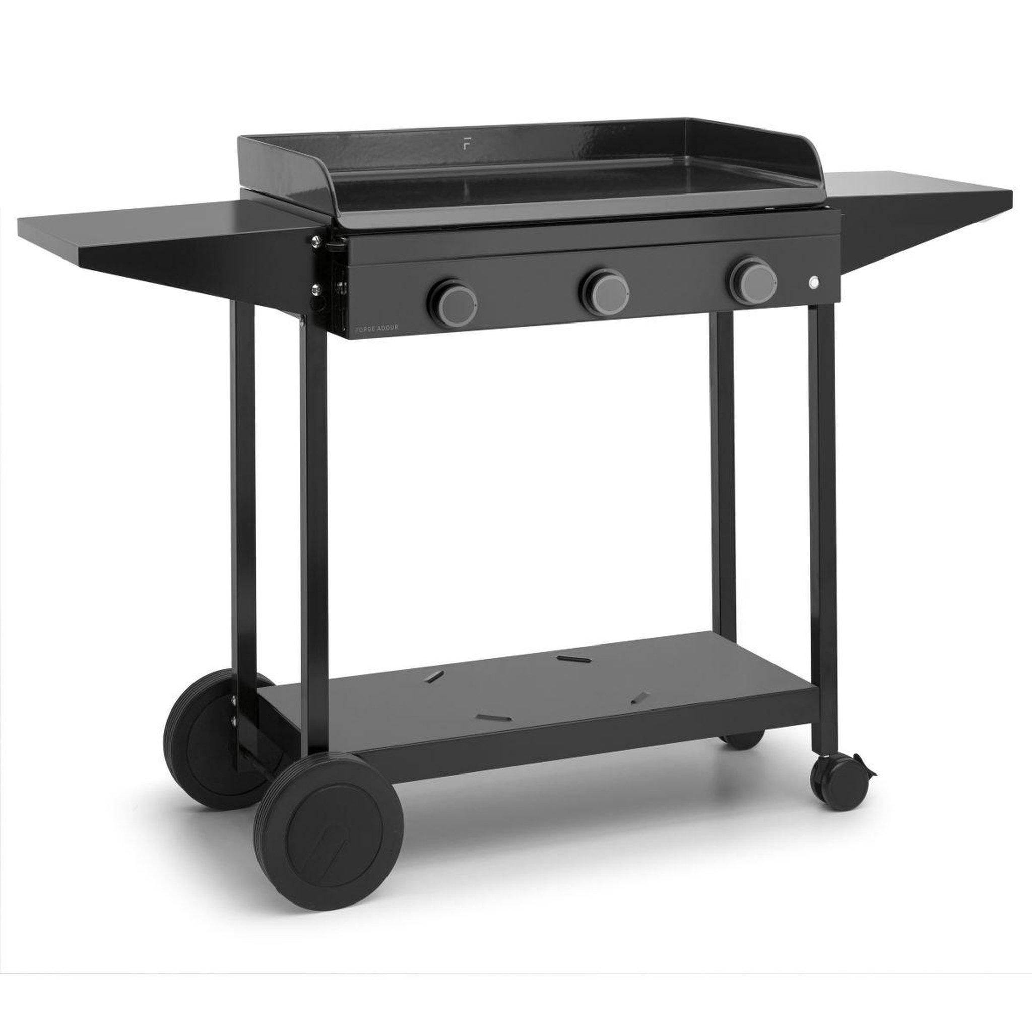Voir la diapositive 1 : FORGE ADOUR Chariot Plancha CHO A 75 en acier pour Origin 75