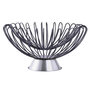 Voir la diapositive 1 : Paris Prix Corbeille à Fruits Déco  Malibu  37cm Noir & Argent