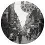 Voir la diapositive 2 : WallArt WallArt Papier peint cercle Hong Kong the Old Days 190 cm