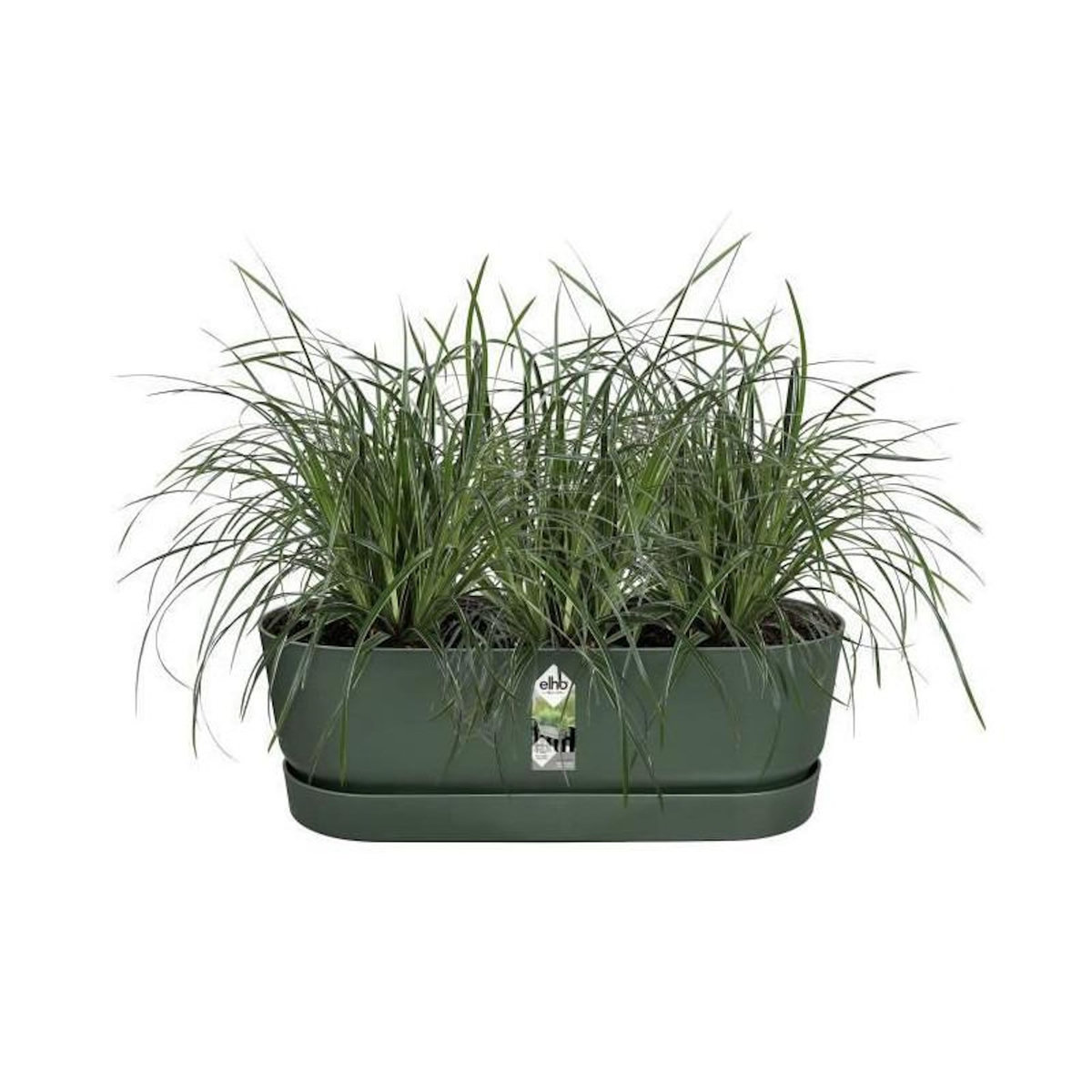 ELHO ELHO - Pot de fleurs  -  Greenville Easy Balcony 52 - Leaf Green - Balcon - L 21.2 x W 52 x H 19.4 cm