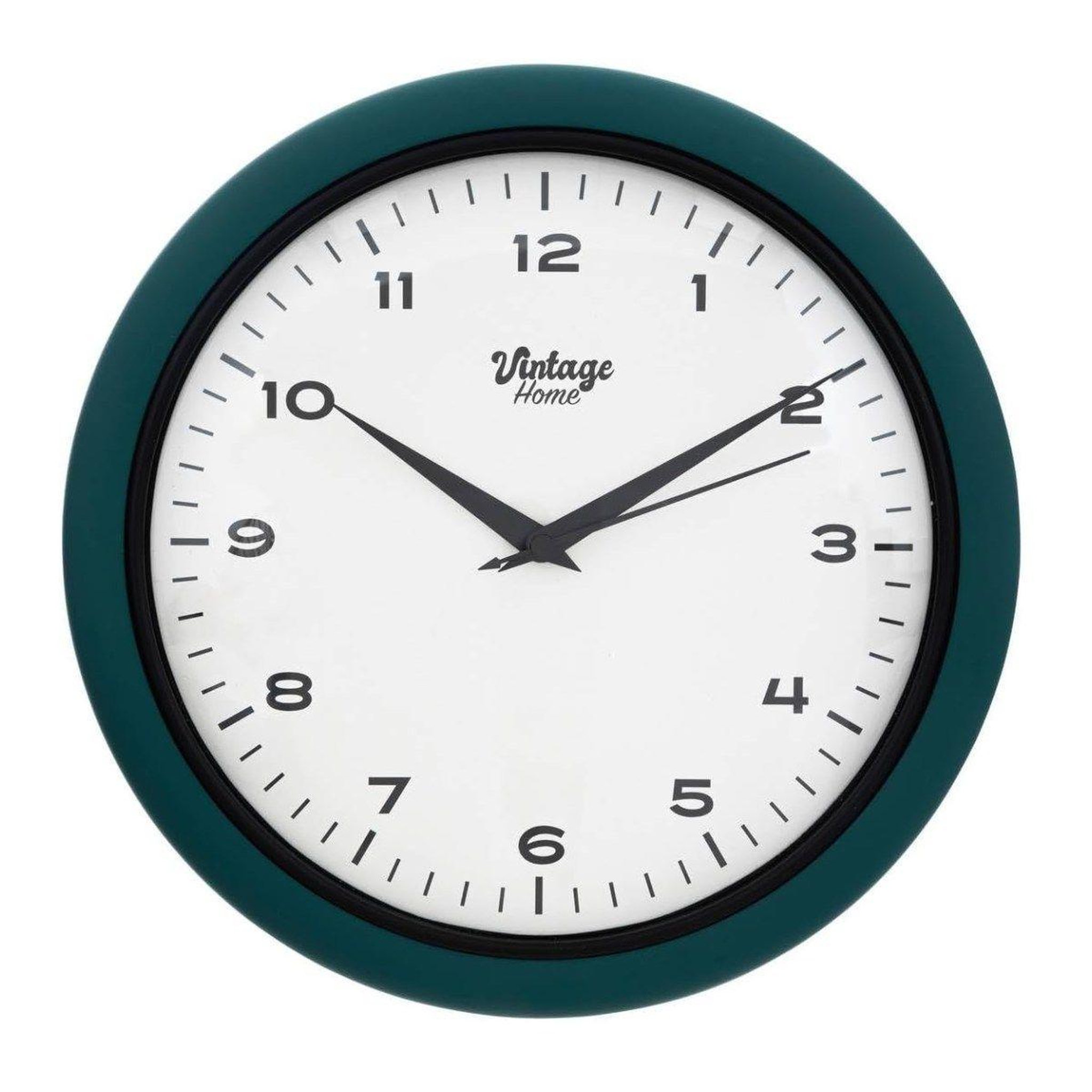 ATMOSPHERA Horloge murale  clarrisse  28cm bleu canard