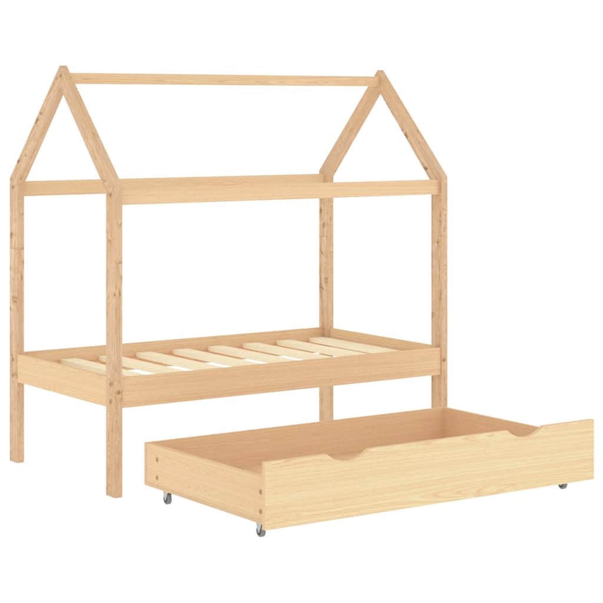 Voir la diapositive 5 : VIDAXL Cadre de lit d'enfant avec tiroir Bois de pin massif 70x140 cm