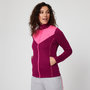 Voir la diapositive 1 : IN EXTENSO Sweat de sport zippé rose foncé femme