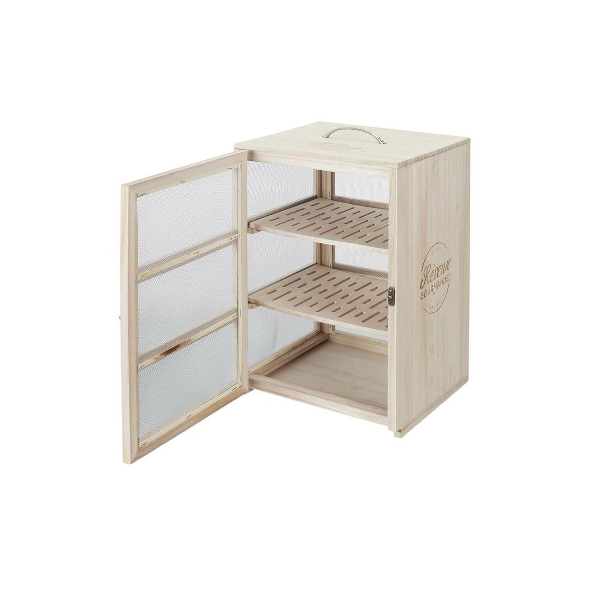 Voir la diapositive 2 : COOK CONCEPT Étagère 3 Niveaux  Réserve Gourmande  39cm Naturel
