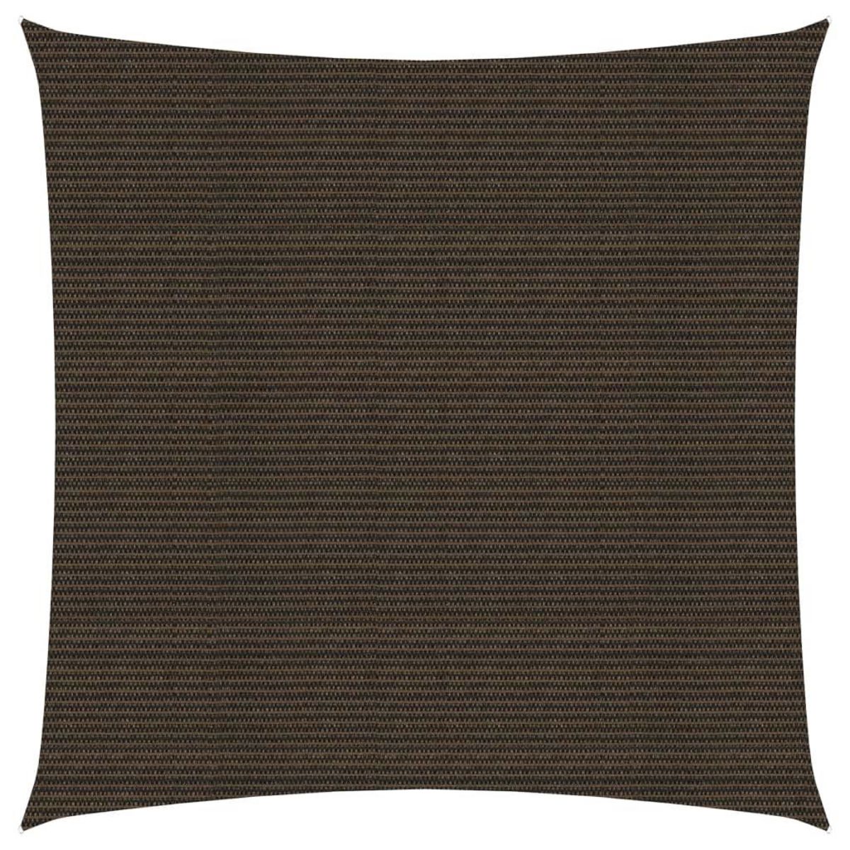 VIDAXL Voile d'ombrage 160 g/m^2 Marron 2,5x2,5 m PEHD