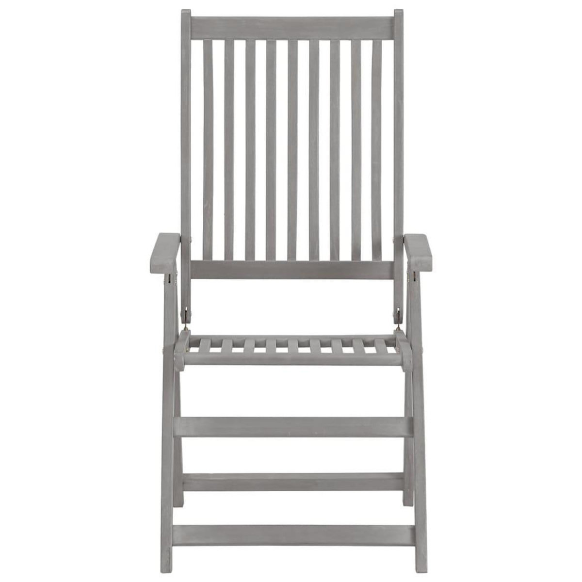 VIDAXL Chaises inclinables de jardin lot de 3 et coussins Bois acacia