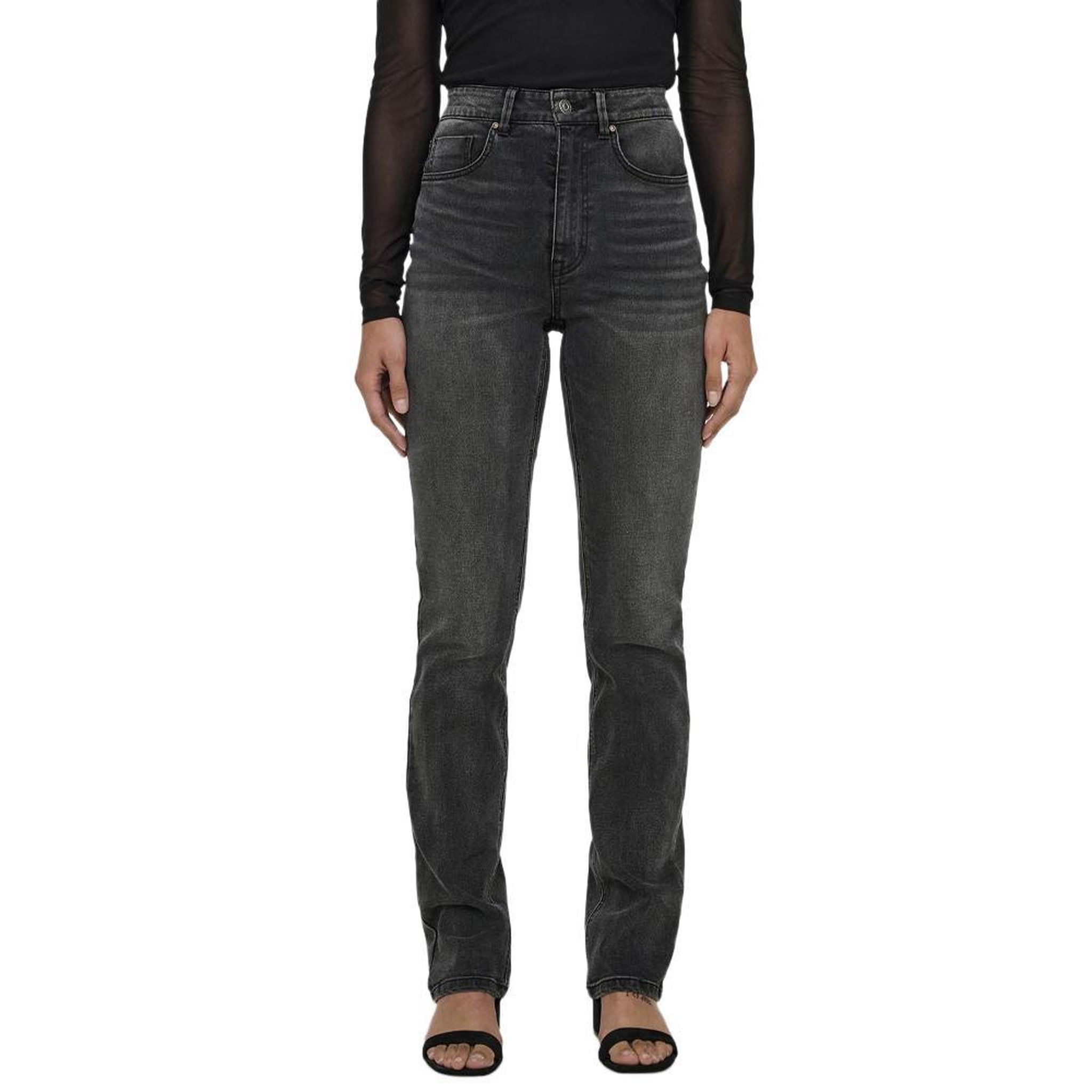 Only Jean Slim  Foncé Femme Only Willow. Coloris disponibles : Gris