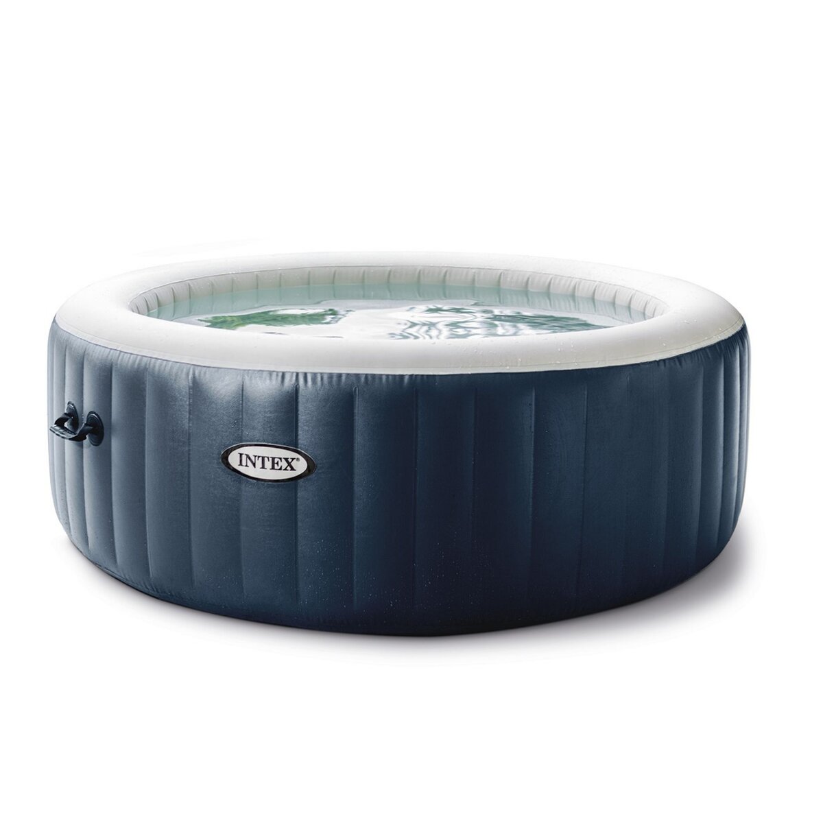 Intex Spa gonflable rond - 2/4 places - Diam 1,96 m x 71 cm PURE SPA BLUE NAVY