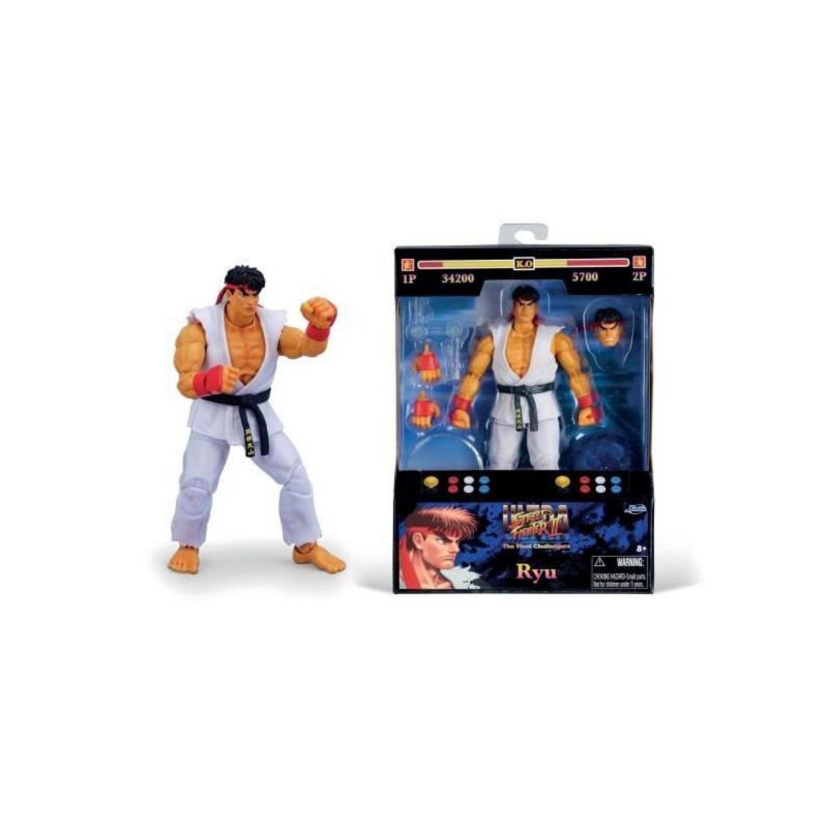 JACQUELINE RIU Jada - Street Fighters - RYU - Figurine Articulée 15cm - Des 8 Ans