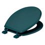 Voir la diapositive 2 : FIVE Abattant WC en Bois  Luxe  48cm Bleu Pétrole