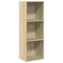 Voir la diapositive 2 : VIDAXL Bibliotheque chene sonoma 40x30x114 cm bois d'ingenierie