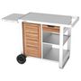 Voir la diapositive 4 : CAMPINGAZ Chariot Plancha WOODY DELUXE compatible plancha 2 et 3 brûleurs Blue Flame, Sorio et Master
