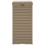 Voir la diapositive 5 : VIDAXL Poubelle d'exterieur marron clair 41x41x86 cm polypropylene