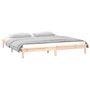 Voir la diapositive 5 : VIDAXL Cadre de lit a LED sans matelas 150x200 cm bois massif