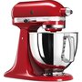 Voir la diapositive 2 : KitchenAid Robot pâtissier 5KSM125EER Artisan Rouge Empire,  4,8 L, bol avec poignée, 300 watts