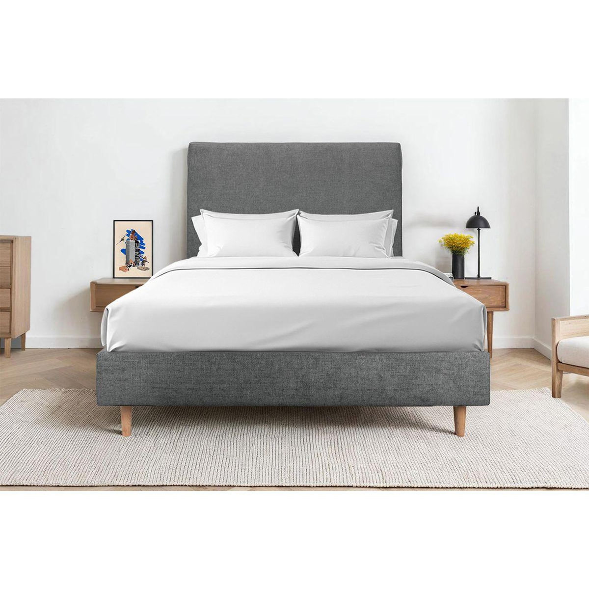 Sommeil de Plomb Tete de lit Tapissée Tissu - Ep 10 cm rembourré