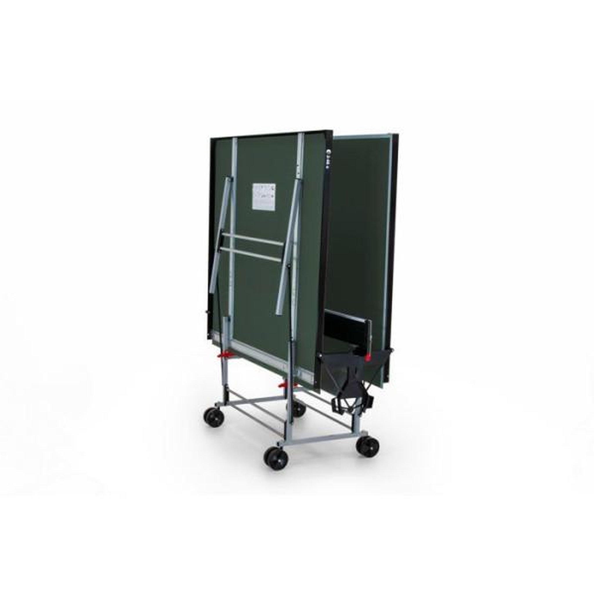 Voir la diapositive 3 : SP Table tennis de table - SPONETA - S3-46 e - Pliable - Usage extérieur - Filet + rangements + 4 roues doubles pivotantes - Gris/