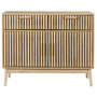 Voir la diapositive 1 : The Home Deco Factory Buffet 2 tiroirs et 2 portes Saulk en bois - Marron