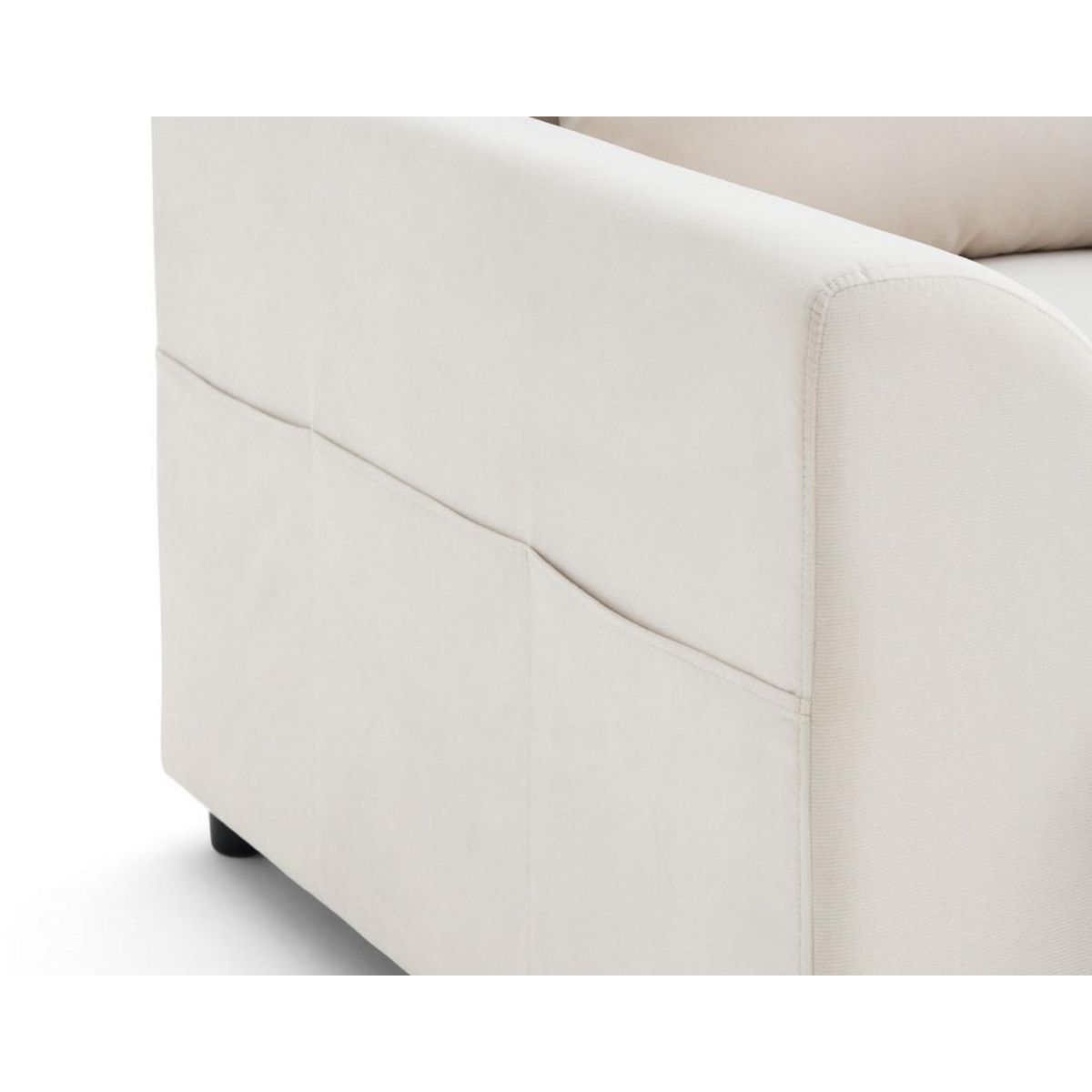 LISA DESIGN Camelia - fauteuil avec poche en velours