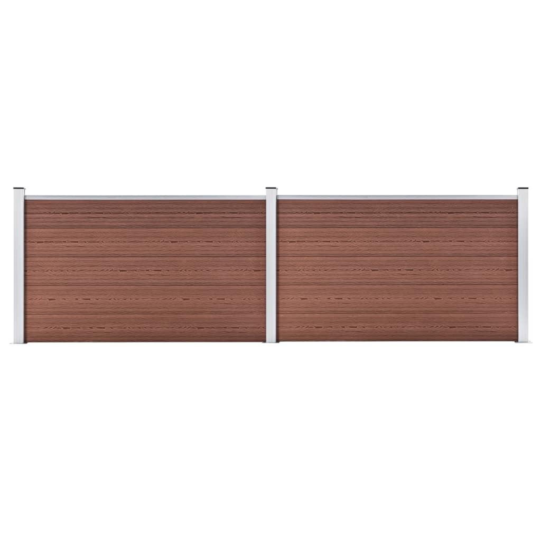 VIDAXL Cloture de jardin WPC 353x106 cm marron