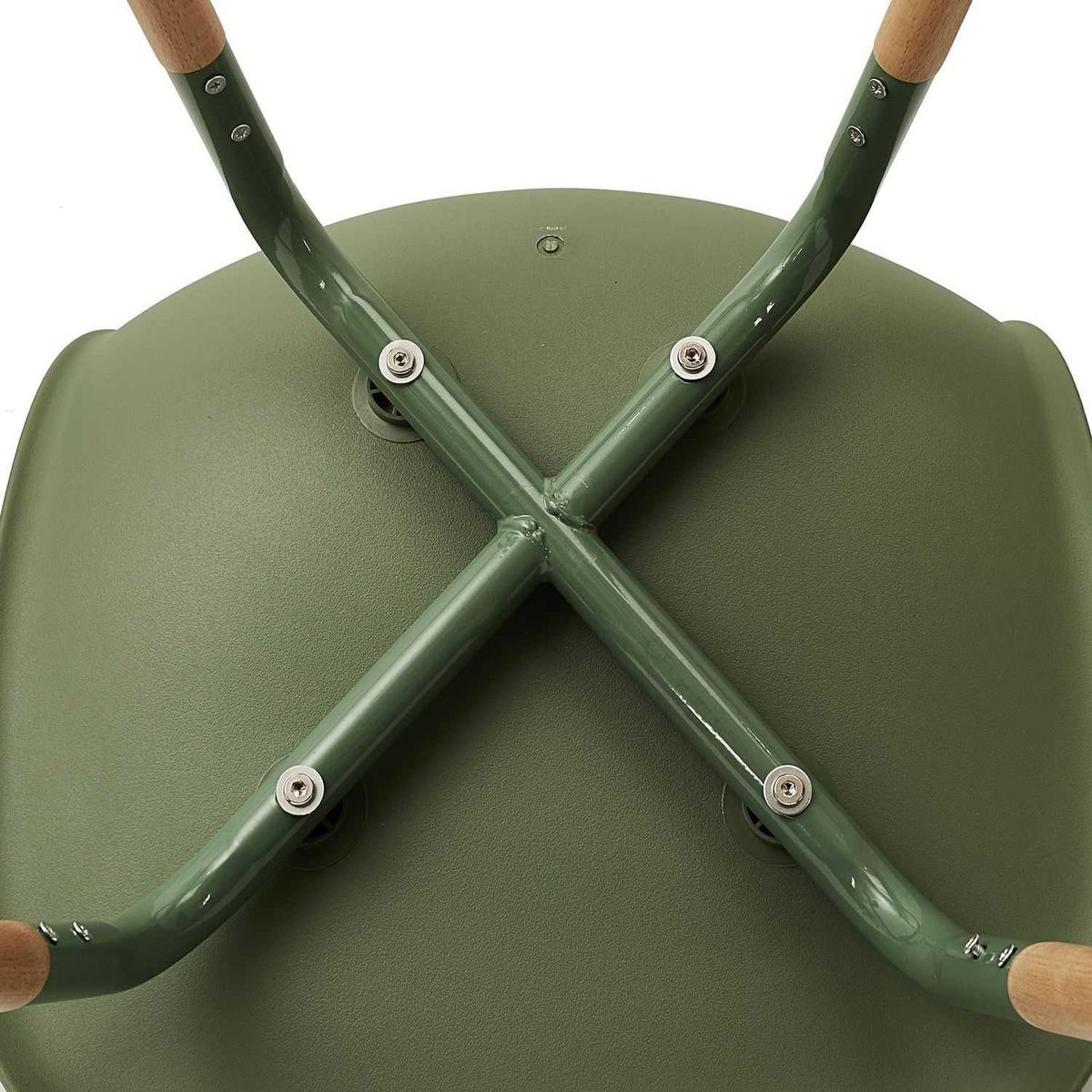 The Home Deco Factory Lot de 4 Chaises scandinave Phenix en polypropylène et métal