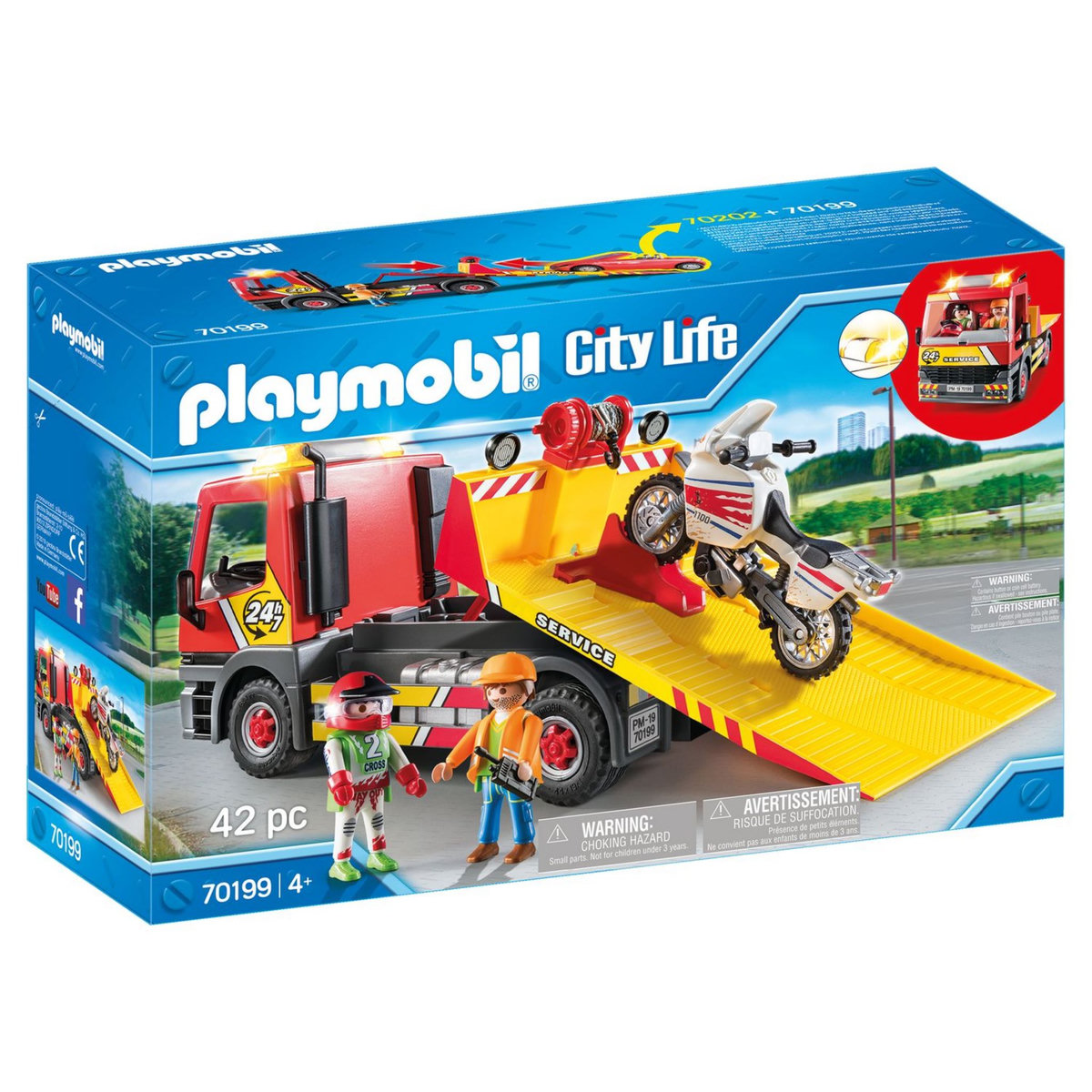 PLAYMOBIL 70199 - City Life - Camion de dépannage
