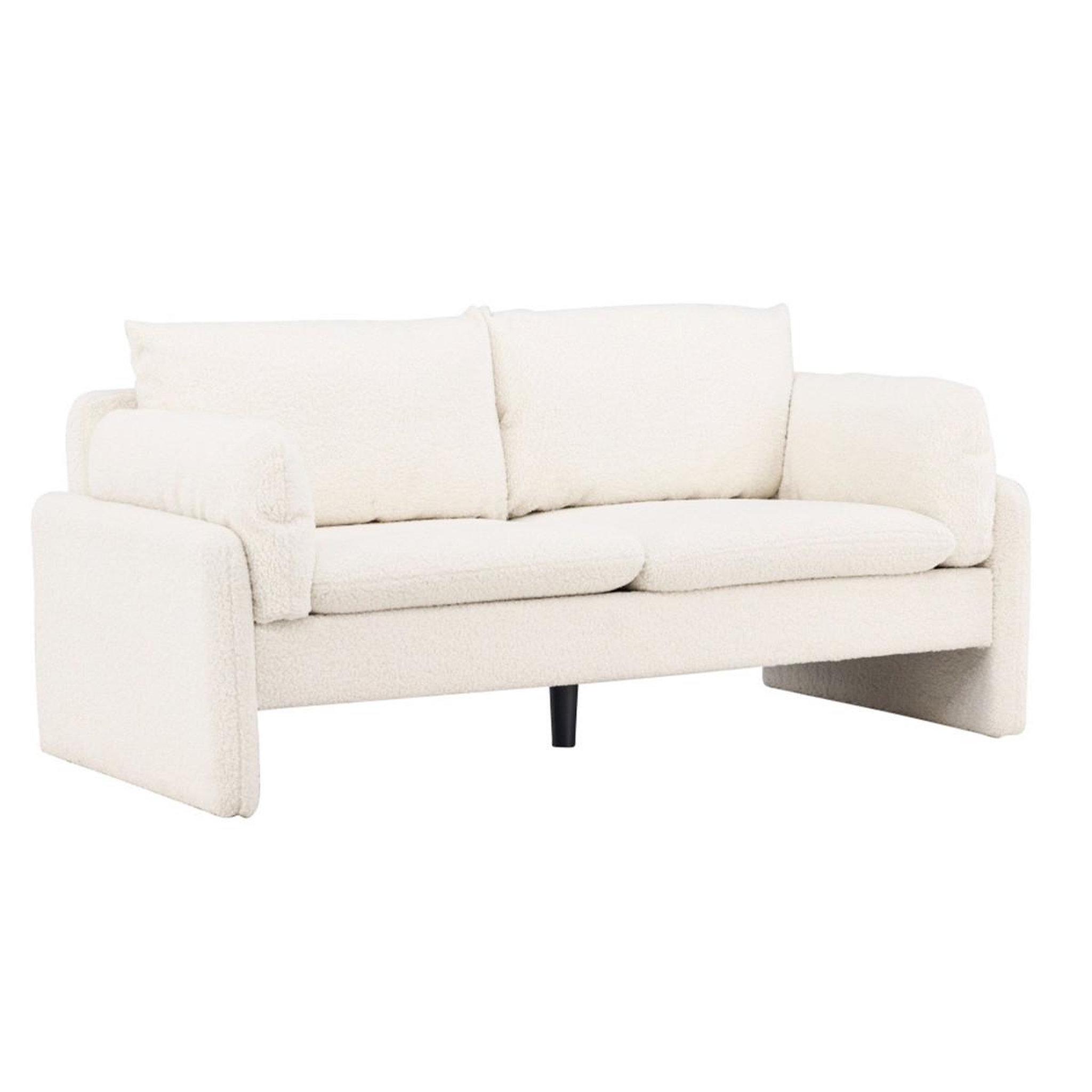 Paris Prix Canapé 2 places bouclette  vindel  184cm blanc