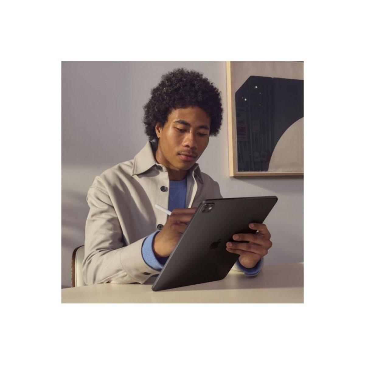 APPLE iPad Apple iPad Pro 13 Puce Apple M4 1 To Argent Wi Fi Nano texturé 7ème génération 2024