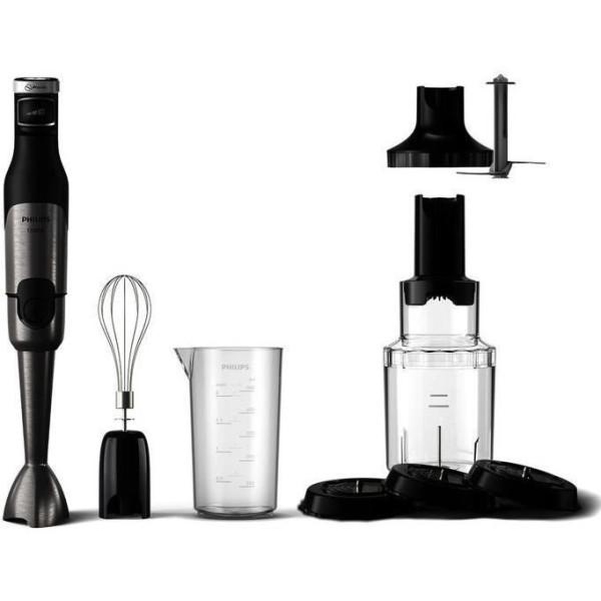 Philips Mixeur Electrique  plongeant - PHILIPS Série 5000 - HR2684/00 - 1200 W - Gris / Noir
