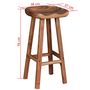 Voir la diapositive 6 : VIDAXL Tabourets de bar lot de 2 bois d'acacia massif