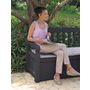 Voir la diapositive 3 : KETER Banc coffre de jardin en résine 265 litres