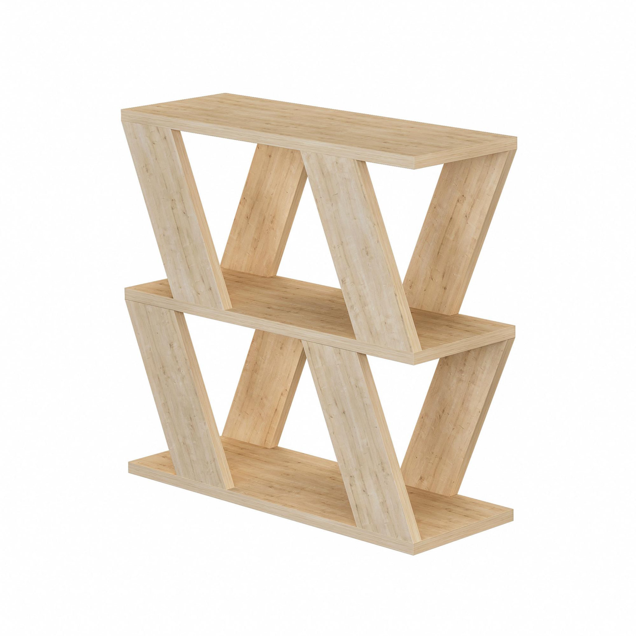 Habitat et Jardin Table d'appoint en bois  lazena  - 60 x 22 x 57 cm - chêne