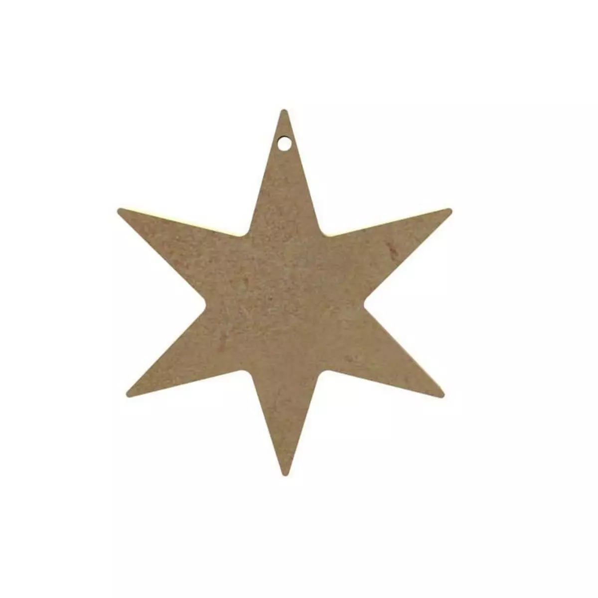 GOMILLE Étoile à 6 branches en bois MDF à décorer - 11 x 11 cm