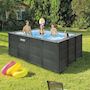 Voir la diapositive 4 : INTEX Piscine tubulaire Graphite rectangulaire 4,00 x 3,00 x 1,24 m - Intex