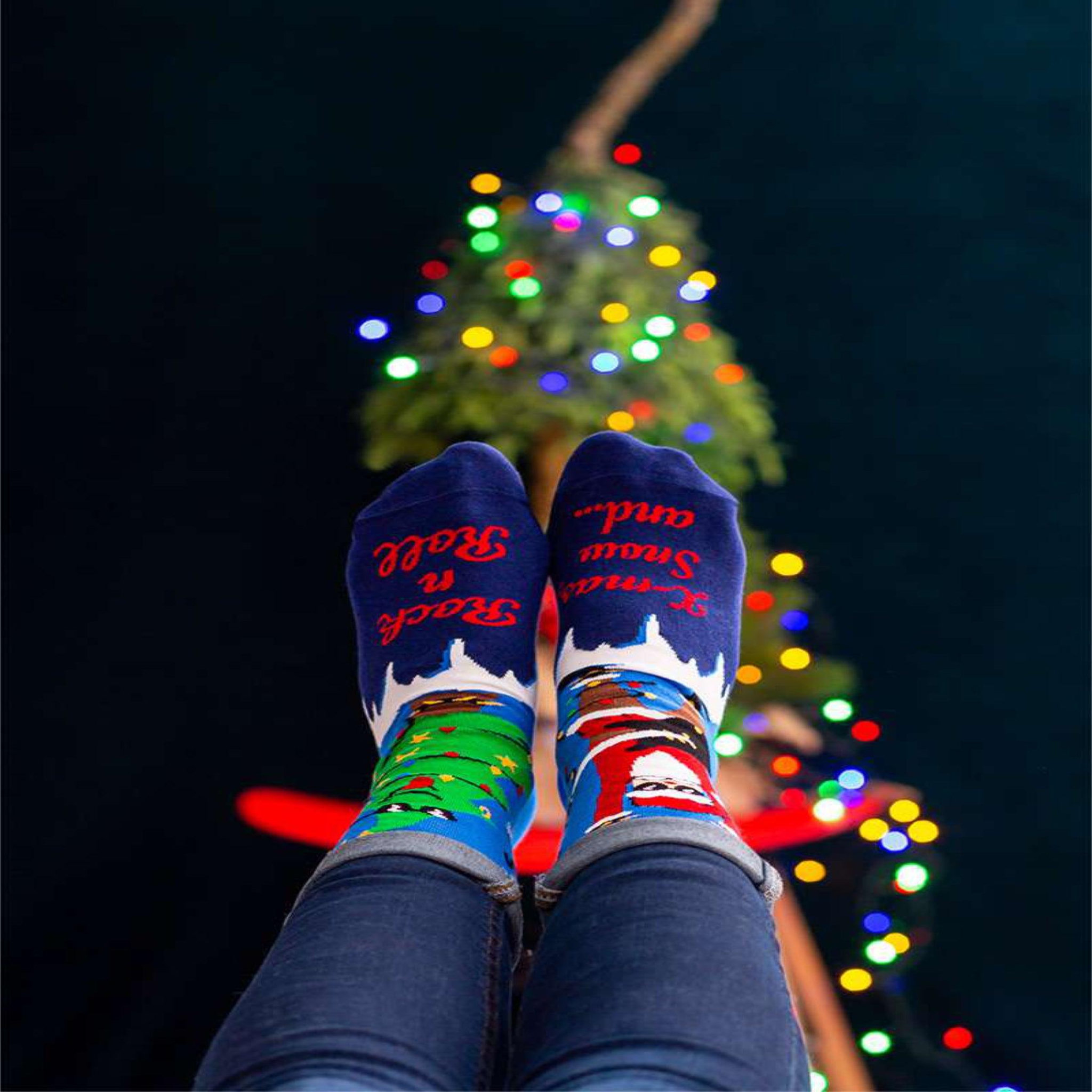 Voir la diapositive 3 : PIRIN HILL Chaussettes arty père-noël rockeur