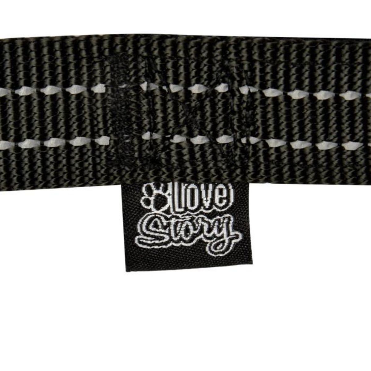 Paris Prix Collier Réglable  Coutures Réfléchissantes  35cm Noir