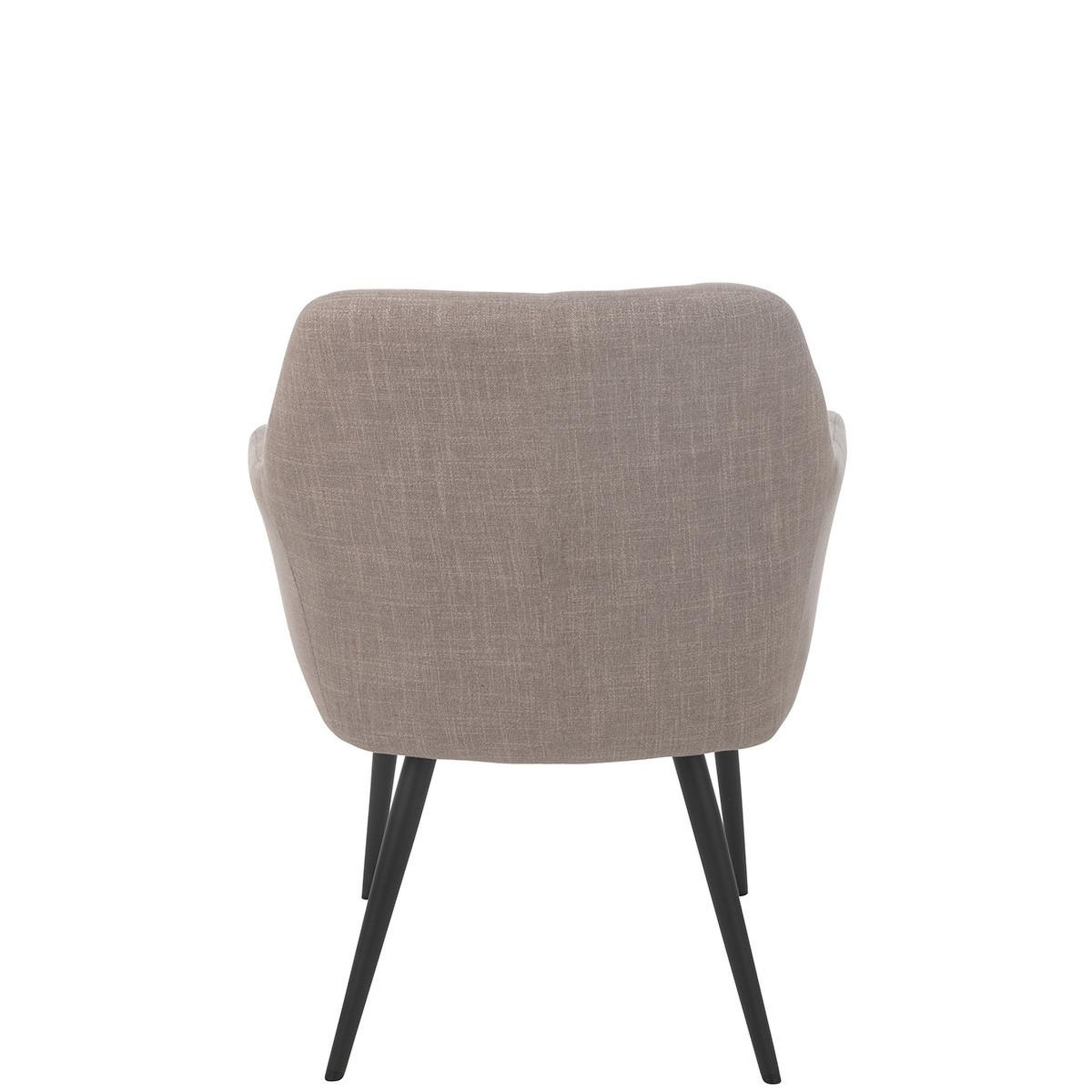 Voir la diapositive 4 : J-LINE Chaise design  miles  83cm taupe