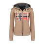 GEOGRAPHICAL NORWAY Sweat Marron à zip Femme Geographical Norway Farlotte