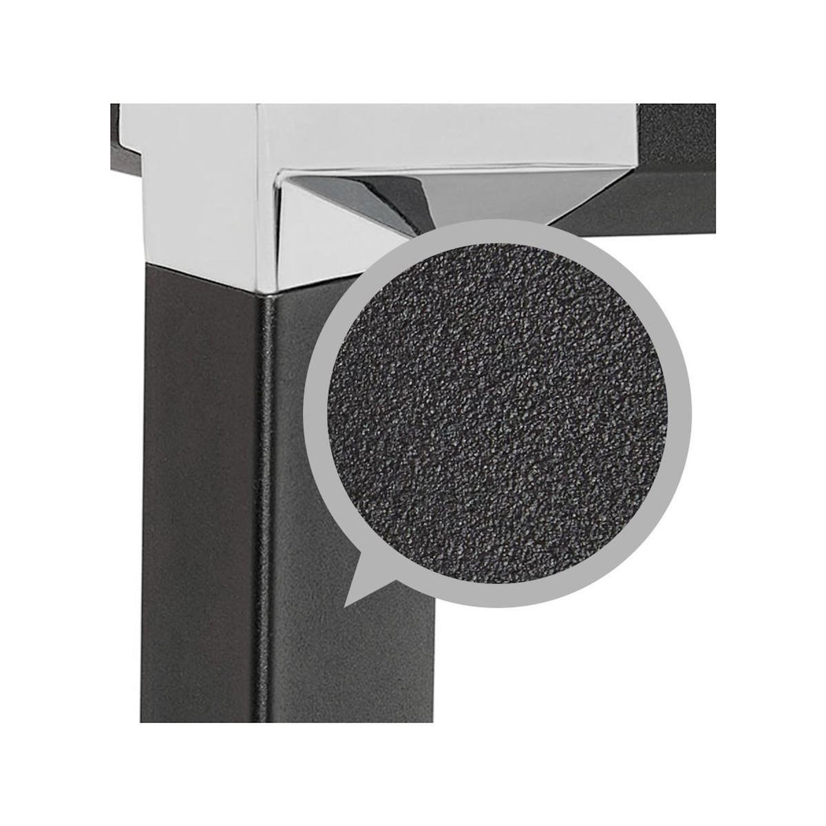 Paris Prix Bureau Design en Verre  Zaho  140cm Noir