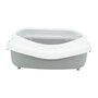 Voir la diapositive 3 : Trixie TRIXIE Bac a litiere Primo, avec rebord - XXL - 56 x 25 x 71 cm - Gris et blanc - Pour chat