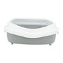 Voir la diapositive 3 : Trixie TRIXIE Bac a litiere Primo, avec rebord - XXL - 56 x 25 x 71 cm - Gris et blanc - Pour chat