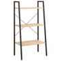 Voir la diapositive 2 : VIDAXL Etagere sur pied 3 niveaux Marron clair et noir 56x35x108 cm